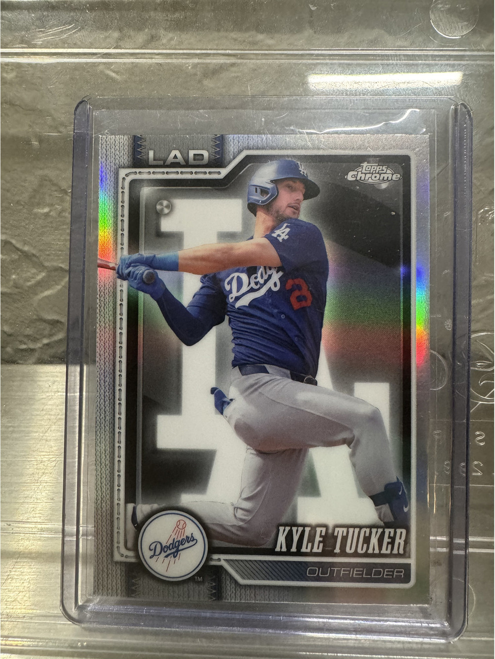 Topps Chrome SSP Light Board Kyle Tucker Los Angeles Dodgers Baseball Card